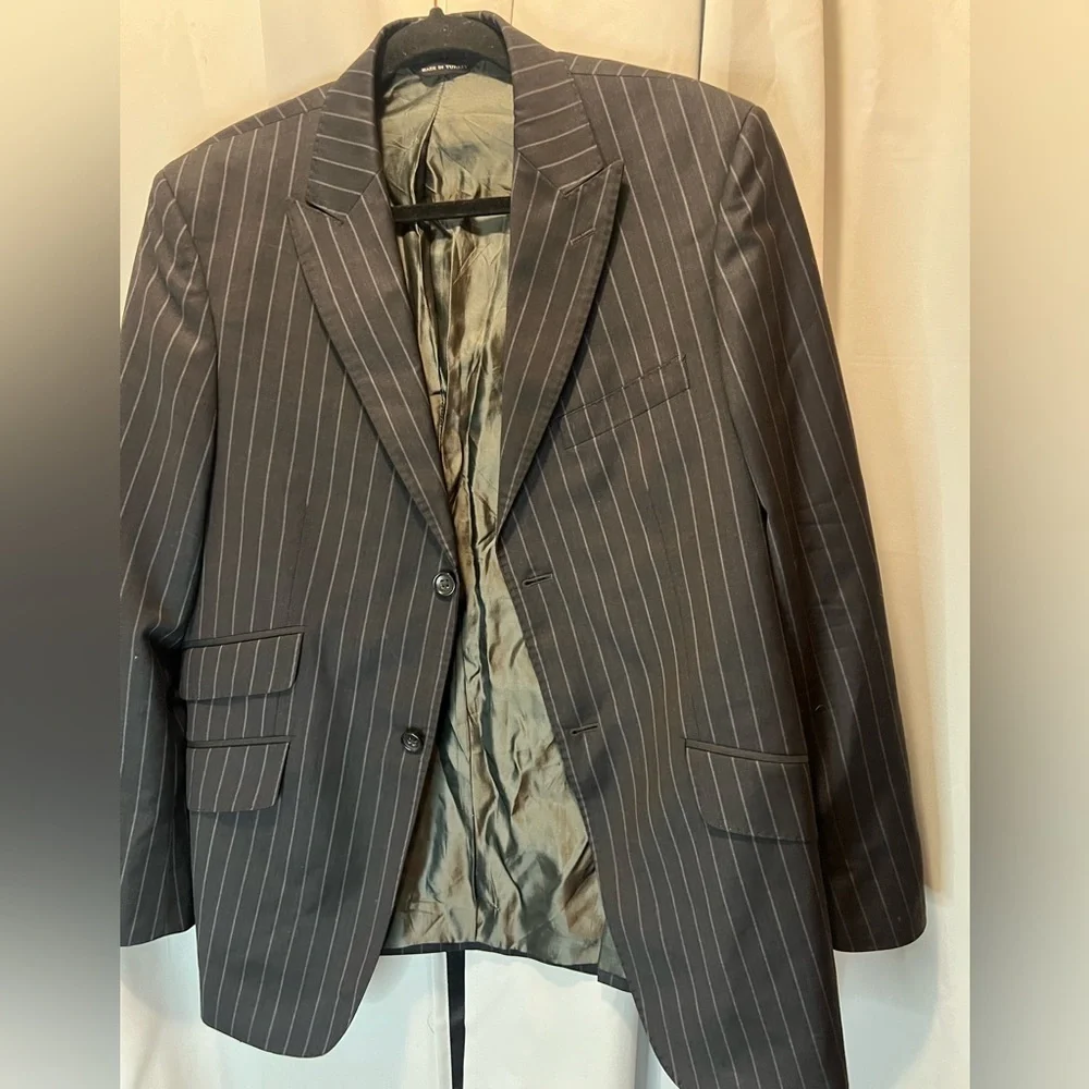 BANANA REPUBLIC MEN'S CHARCOAL 100%WOOL SPORT COAT JACKET BLAZER SIZE: 40S